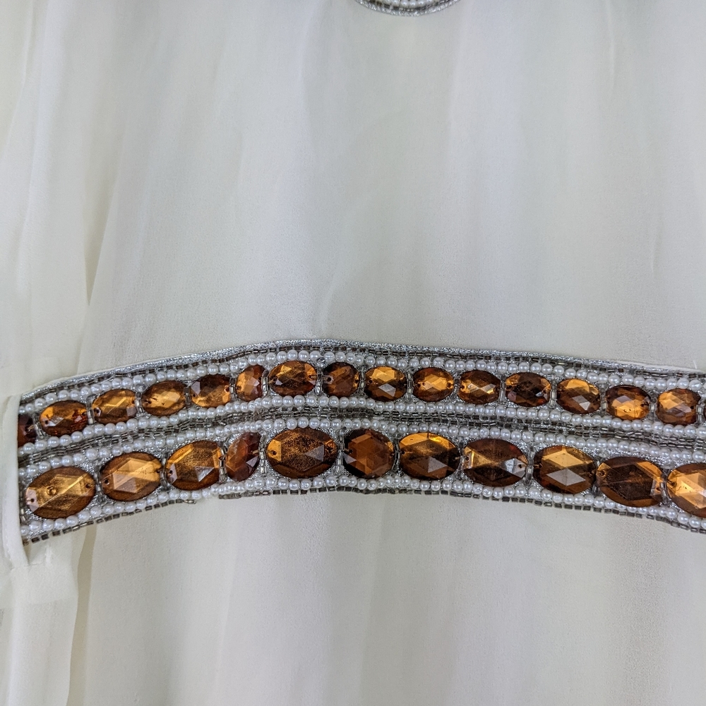 NWOT, BEAUTIFUL EMBELLISHED KAFTAN SIZE XL. - Picture 4 of 11